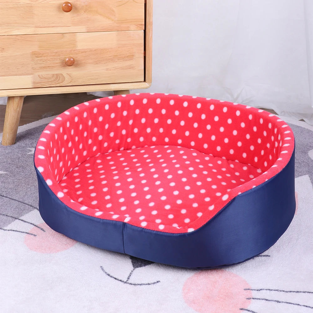 Coral Fleece Cat Bed Cushion Mat