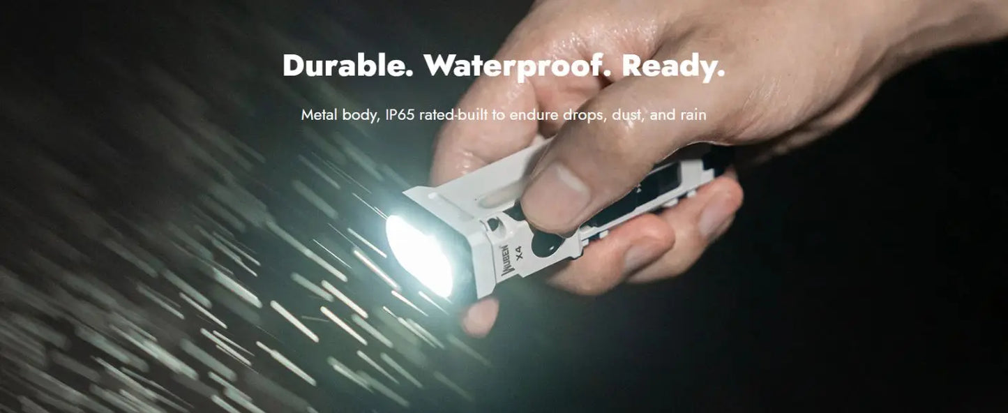1500 Lumen Rechargeable Flat EDC LED Flashlight With RGB Side Light