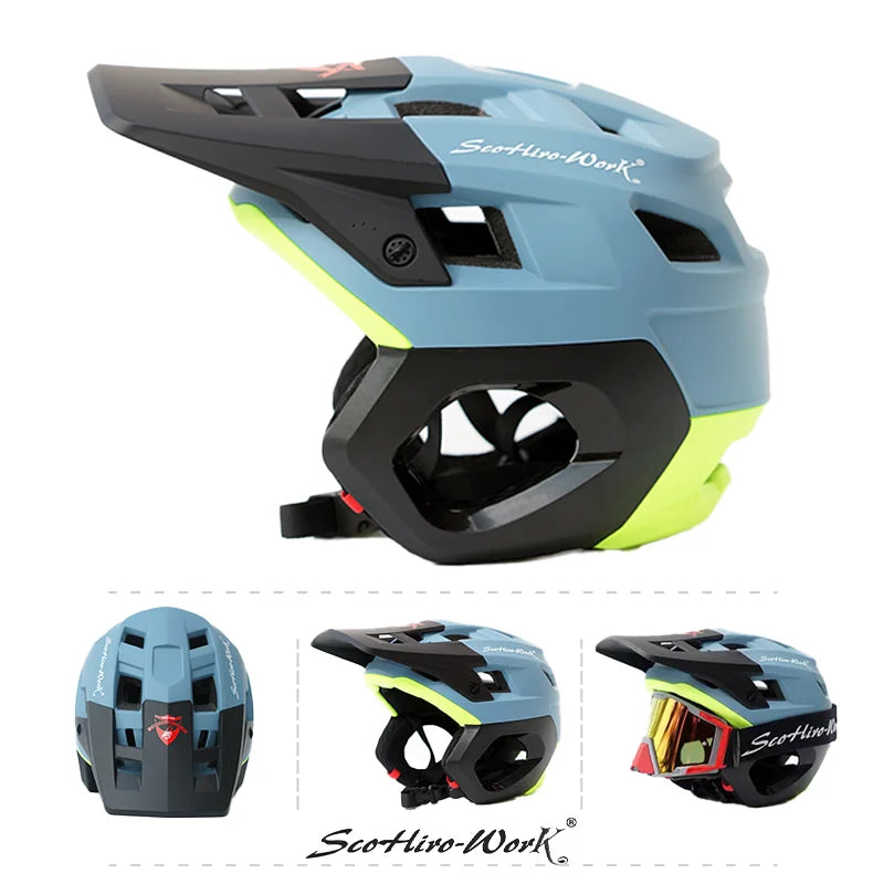 3 4 Half Face MTB Cycling Helmet With Integrated Protection