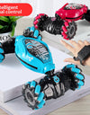 4WD RC Drift Car With Music Led Lights 2.4G Gesture Radio Remote Control Spray Stunt Car 360° Rotating Climbing Car Toys Gift