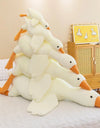 50-160cm Goose Stuffed Plush Cute Fluffy White Goose Plush Toy Kawaii Duck Sleep Pillow Cushion Soft Stuffed Animal Doll Gift