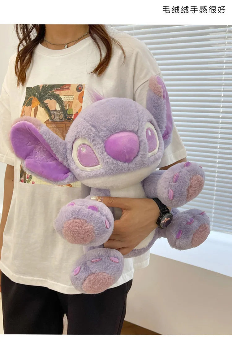 Disney Cartoon Purple Stitch Doll Star  Kawaii Plush Toy Girl's Birthday Doll Girlfriend Valentine's Day Gift 25cm/30cm/45cm