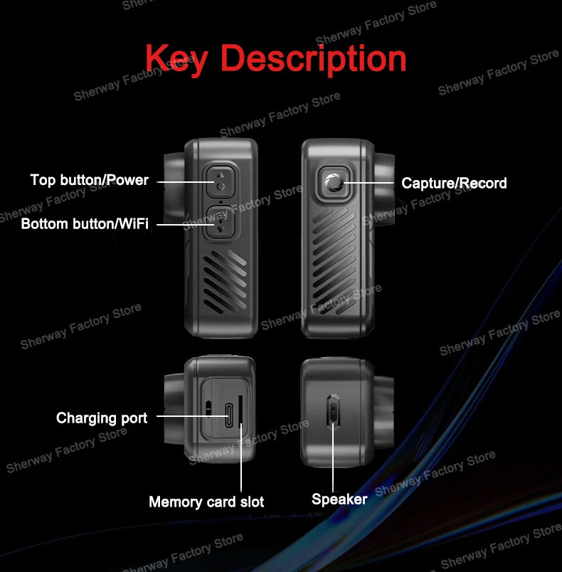 4K Action Camera with Dual Screen Image Stabilization Waterproof Sports Body Camera for Helmet Cycling Vlog