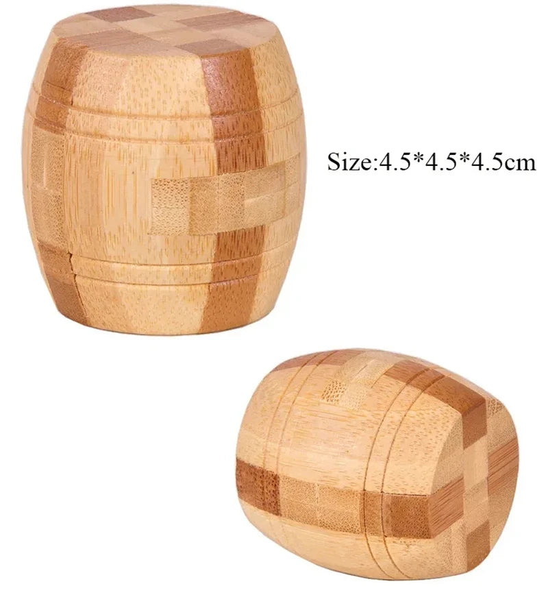 Wooden Kong Ming Lock Lu Ban Lock IQ Brain Teaser Puzzle Games  3D Puzzles for Adults Montessori Educational Toys
