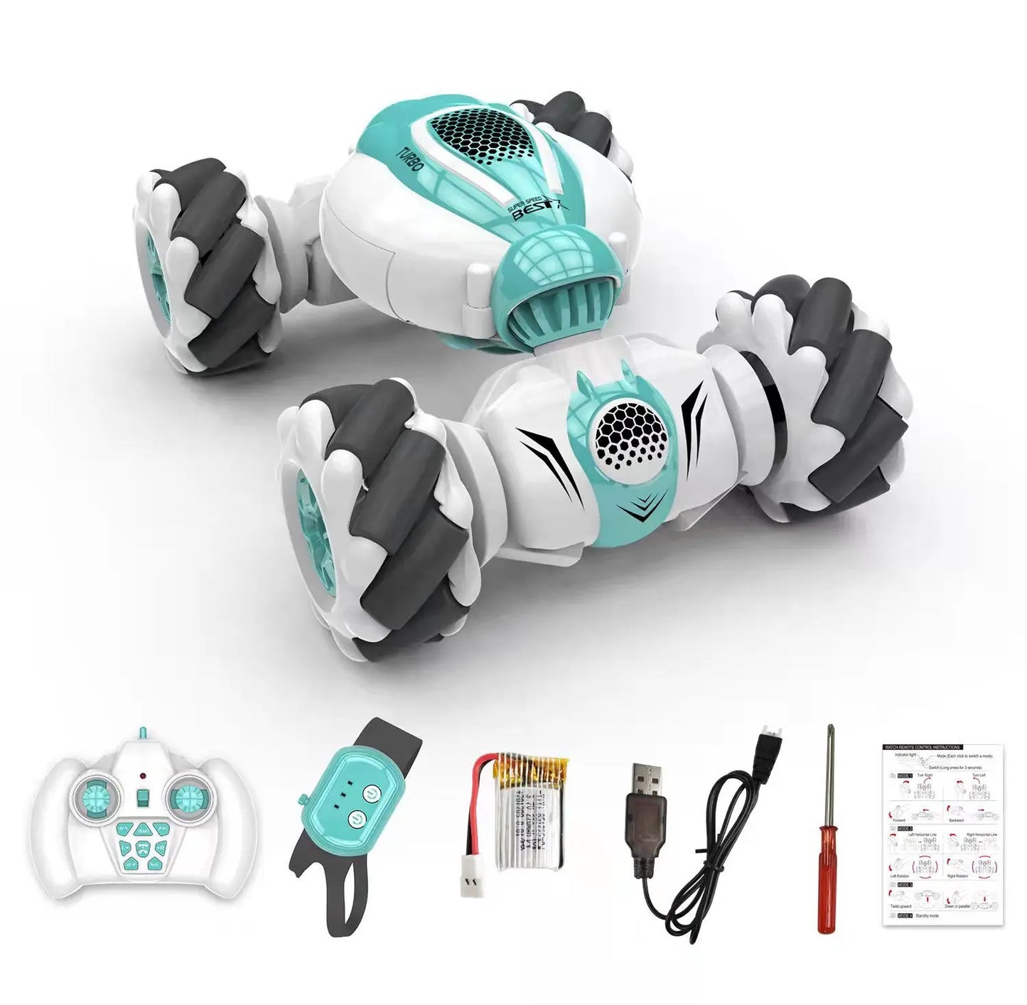Gesture Sensor Remote Control 4WD Transforming Stunt Drift Car