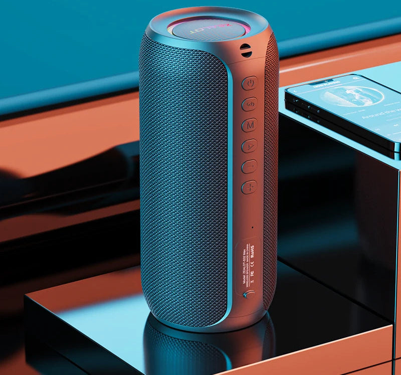 Portable Bluetooth Speaker, IPX5 Waterproof, Powerful Sound Box, Outdoor Stereo Bass, Music Track Speaker, 20W