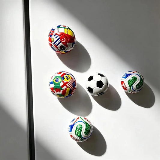 2026 Soccer 3D Fridge Magnet International Flag Football Fan Souvenir