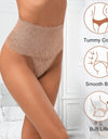 High Rise Body Shaper Shorts Shapewear Thong for Women Floral Lace Panties Tummy Control Slimming Seamless Underwear Butt Lifter