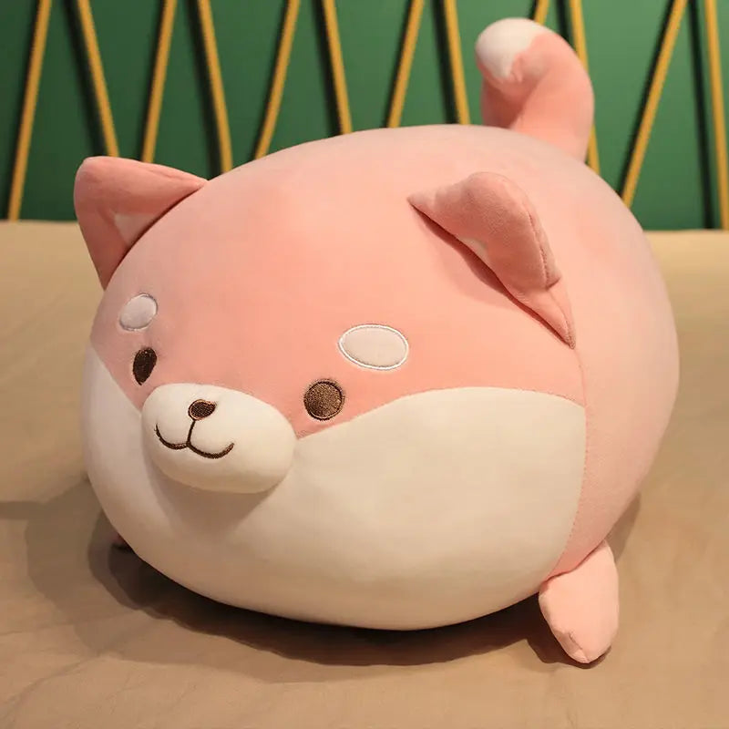 35-70cm Cute Fat Round Dog Plush Toy Kawaii Big Shiba Inu Pillow Soft Stuffed Animal Chai Doggy Cartoon Doll Girl Birthday Gifts