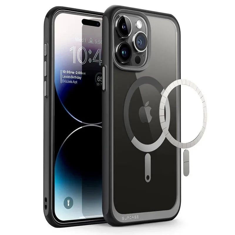 For iPhone 15 Pro Case 6.1 inch (2023) UB Mag Series Premium Hybrid Protective Clear Case Compatible with MagSafe