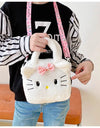 Sanrio Cartoon Plush Shoulder Bags Hello Kitty Kuromi Melody Cute Crossbody Bag Anime Children Handbag