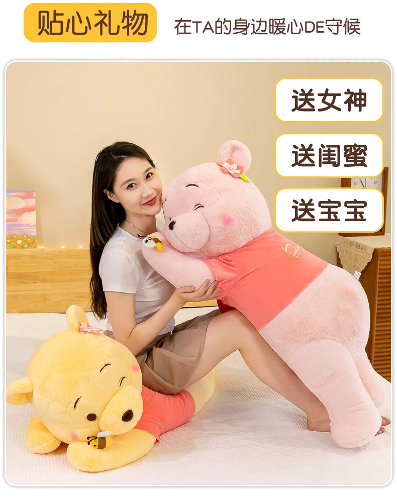 Winnie Bear Plush Stuffed Animal Soft Cartoon Pillow