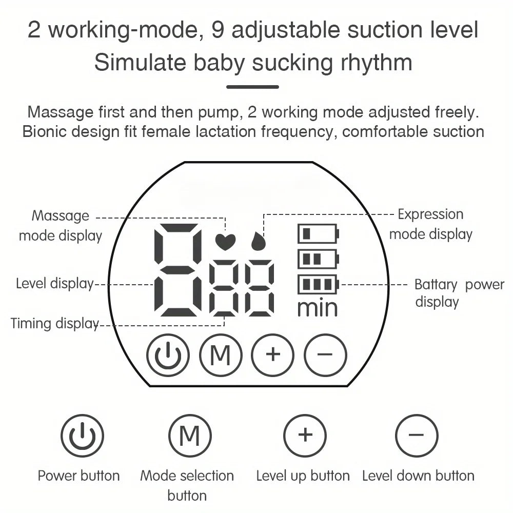 Wearable Intelligent Sucker Silent High Suction Electric Breast Sucker USB Charging Is A Must-have for Traveling Accessories