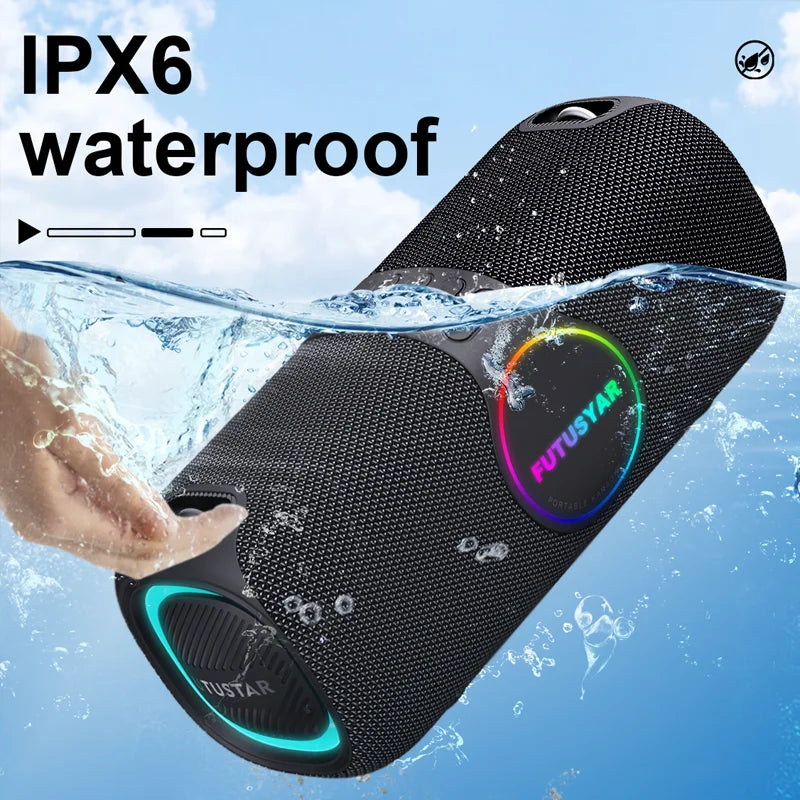 Outdoor portable wireless Bluetooth speaker 120W high-power karaoke speaker RGB subwoofer TWS/TF/AUX party karaoke speaker