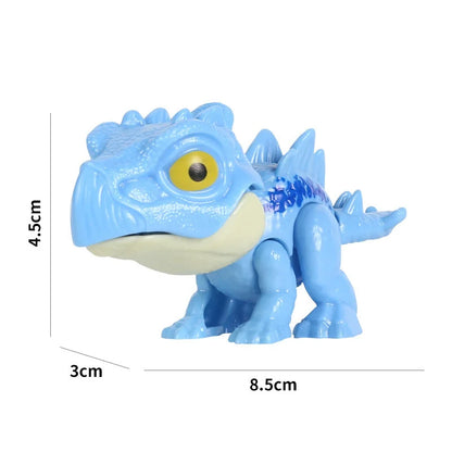 Finger Dinosaur Figure Jurassic Model Dino Park Egg Toy for Children Biting Hand Fidget Tricky Pteranodon Mosasaurus Joints Gift