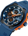 Watch Silicone Strap Waterproof Male Quartz Wrist watch Sport Clock
