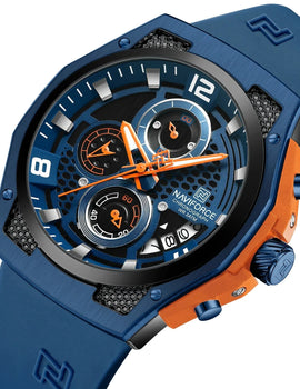 Watch Silicone Strap Waterproof Male Quartz Wrist watch Sport Clock