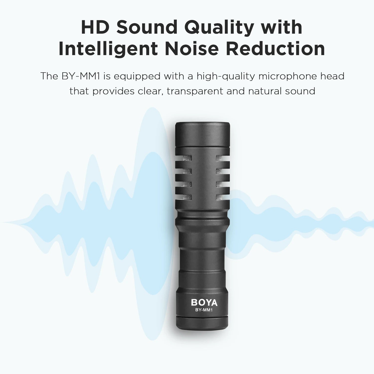 BY-MM1 On-camera Shotgun Microphone for iPhone Android Smartphone PC Laptop Canon Nikon DSLR Cameras Youtube Recording Vlog