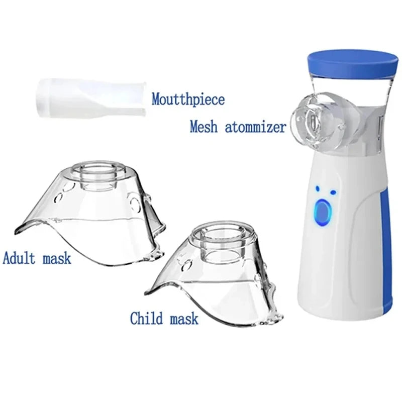 USB Medical Nebulizer Handheld  Adult  Cough Compressor Sprayer Portable Compact Adjustable Nebulizer Home Nebulizer