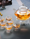 400-1000ml Clear Teapot With Removable Infuser Glass Teapot Stovetop Safe Loose Leaf And Blooming Tea Maker