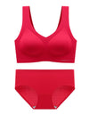 Women’s 2-Piece Seamless Bra & Panties Set – Soft, Wire-Free,