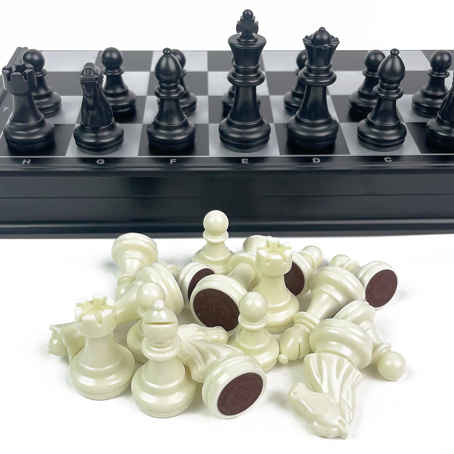 31.8cm 2 in 1 Foldable Magnetic Chess & Checkers Set