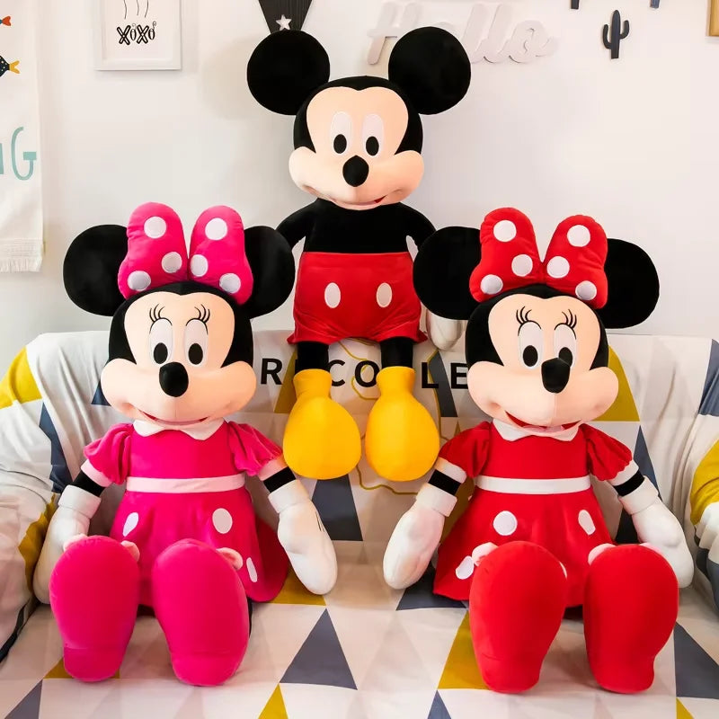 High Quality Mickey Minnie Plush Toy Lovely Stuffed Anime Pluto Goofy Daisy Donald Duck Plushies Cuddly Doll Home Decor Gift