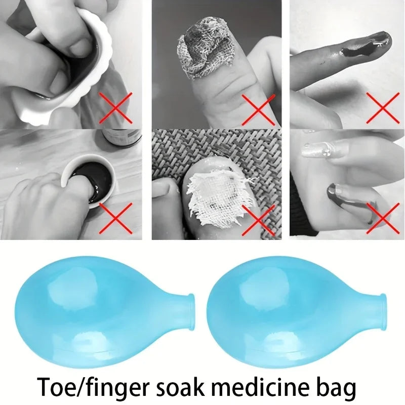 Silicone Waterproof Finger Toes Cover Finger Ice Compress Wrapping Infection Proof Soft and Stretchable Hand and Foot Care Tools