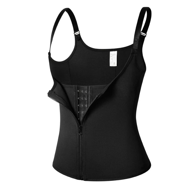 Sweat Waist Trainer Vest Slimming Corset for Weight Loss Body Shaper Sauna Suit Compression Shirt Belly Girdle Tops Shapewear