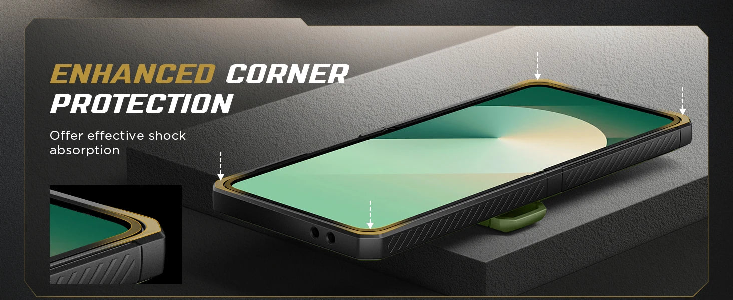 For Z Flip 7 FE/Z Flip 6 Cases Built-in  Ring Stand with Magsafe Full Coverage Hinge Protection Screen Protector Cover