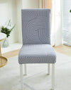 1PC Elastic Dining Room Chair Cover Jacquard Kitchen Chair Slipcovers Seat Covers Removable for Hotel Wedding Banquet Home