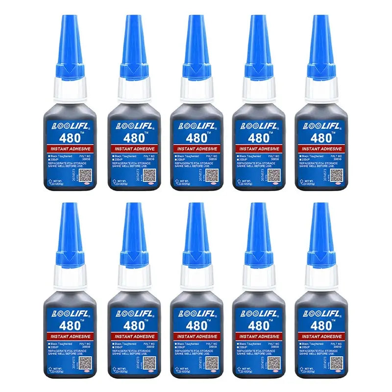 480 Black Super Black glue for Plastic Wood Metal tyres Rubber shoes Strong Adhesive Repair