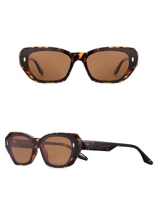 Cat Eye Acetate Polarized UV400 Fashion Sunglasses for Women Luxury Party Eyewear
