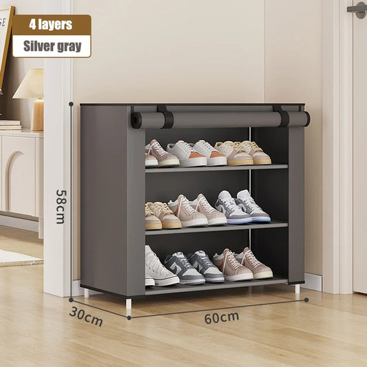 Shoe Cabinet Dustproof Fabric Organizer Household Simple Storage Multilayer Shoe Rack Nonwovens Economic Type Shoe Rack Cabinet