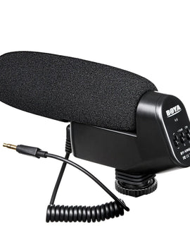 Cardioid Shotgun Condenser Microphone for Canon Sony Nikon DLSR Camera Youtube Streaming vlogging Video Shooting