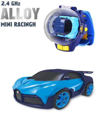 Children's Watch Remote Control Car Electric Alloy Mini Watch Car Parent Child Interaction 2.4G Remote Control Racing Toy Gift