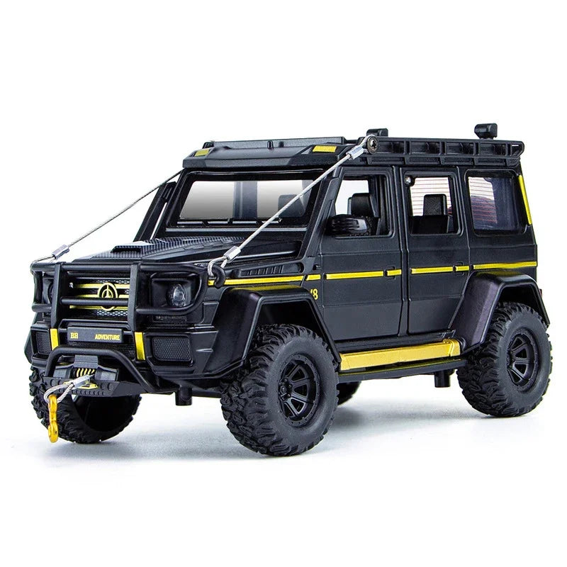 1:24 Alloy Diecast Toy Car Model G550 4X4 Adventure Edition Off Road Vehicle Model with Sound Light SUV Toy