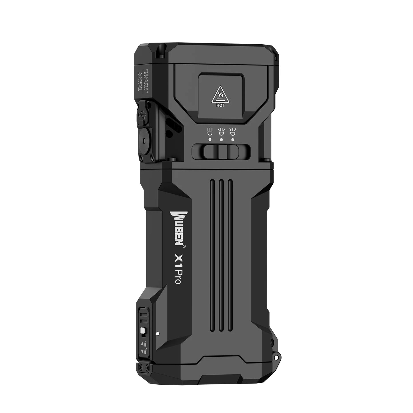 12300 Lumen Rechargeable High Power LED Flashlight With Power Bank