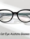 Cat Eye Butterfly Eyewear Fashion Retro Eyeglasses Luxury Acetate Optical Prescription Frames