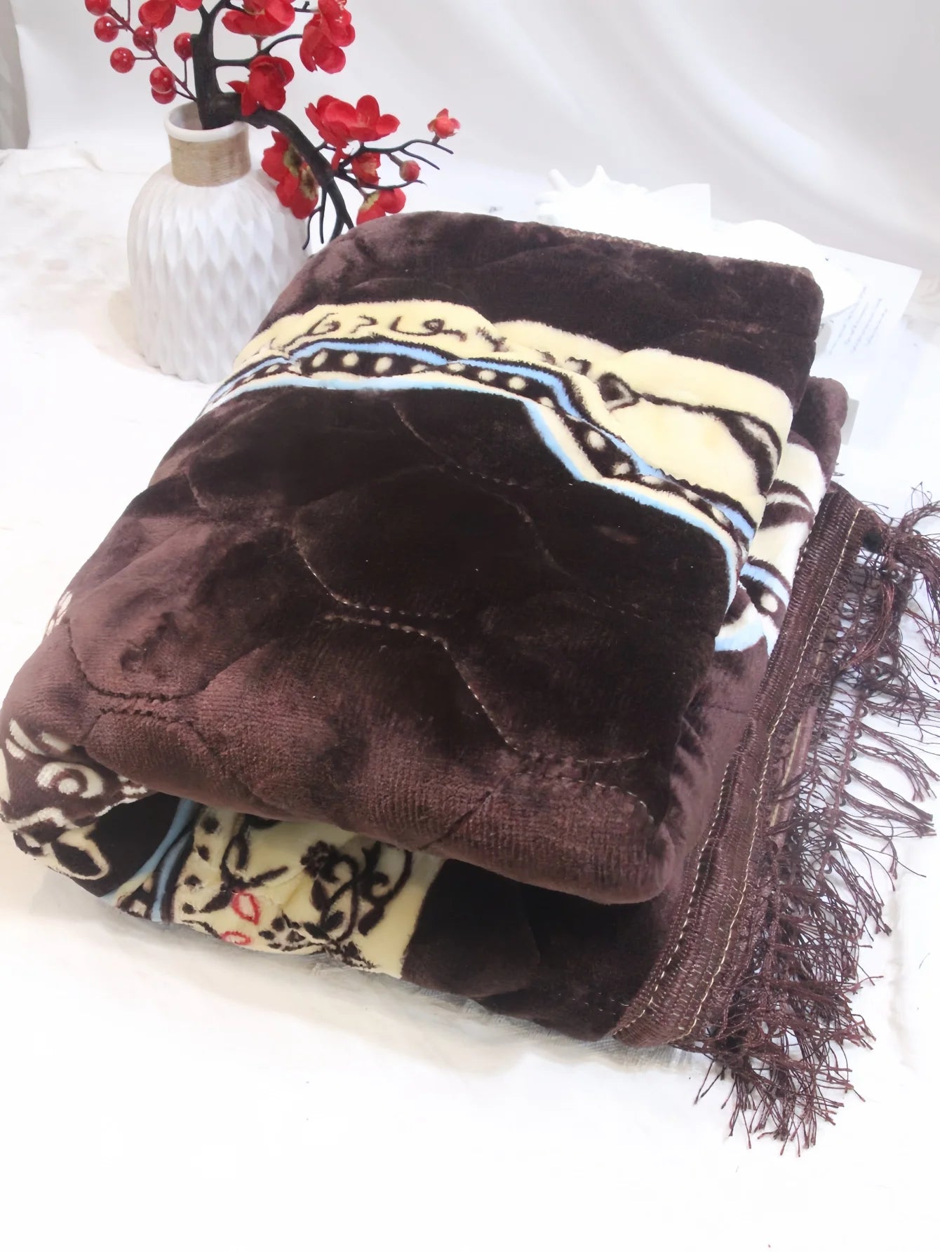 Muslim Prayer Rug Soft 80*120cm Large Prayer Mat Islam Padded Islamic Prayer Mat Thick for Men and Women