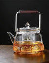 1000ml Lotus Shape Heat-resistant Glass Teapot With Tea Strainer Infuser  Steaming and Boiling Flower Puer Kungfu Beam Tea Pot