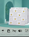 70cm*1m Ceiling Wallpaper 3D Brick Waterproof Wall Stickers Foam Self-Adchive Bedroom TV Background Wall Decoration