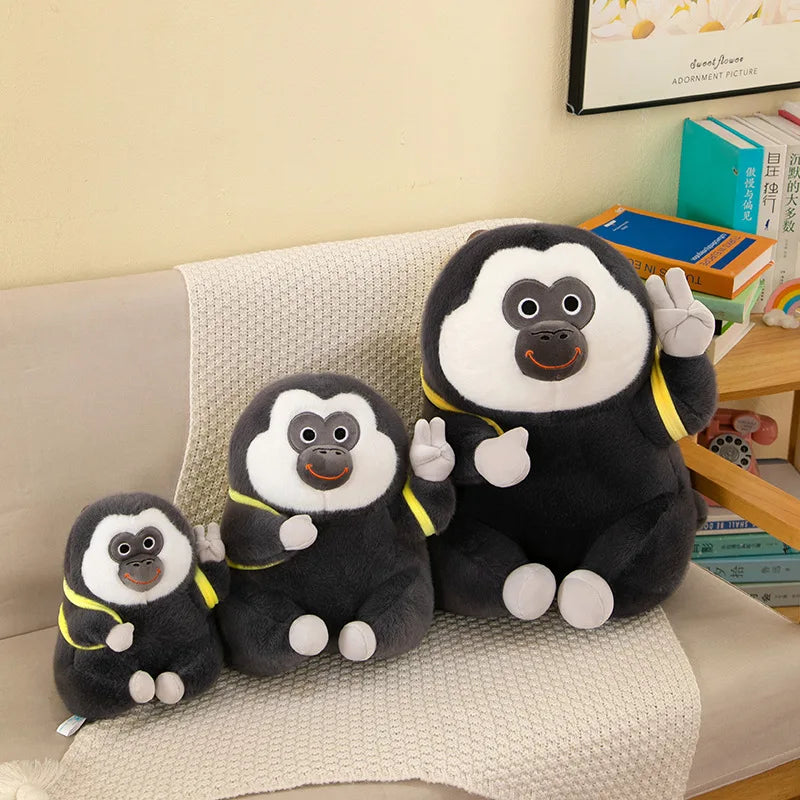 Ugly Cute Monkey Plush Stuffed Doll Banana Pillow Toy