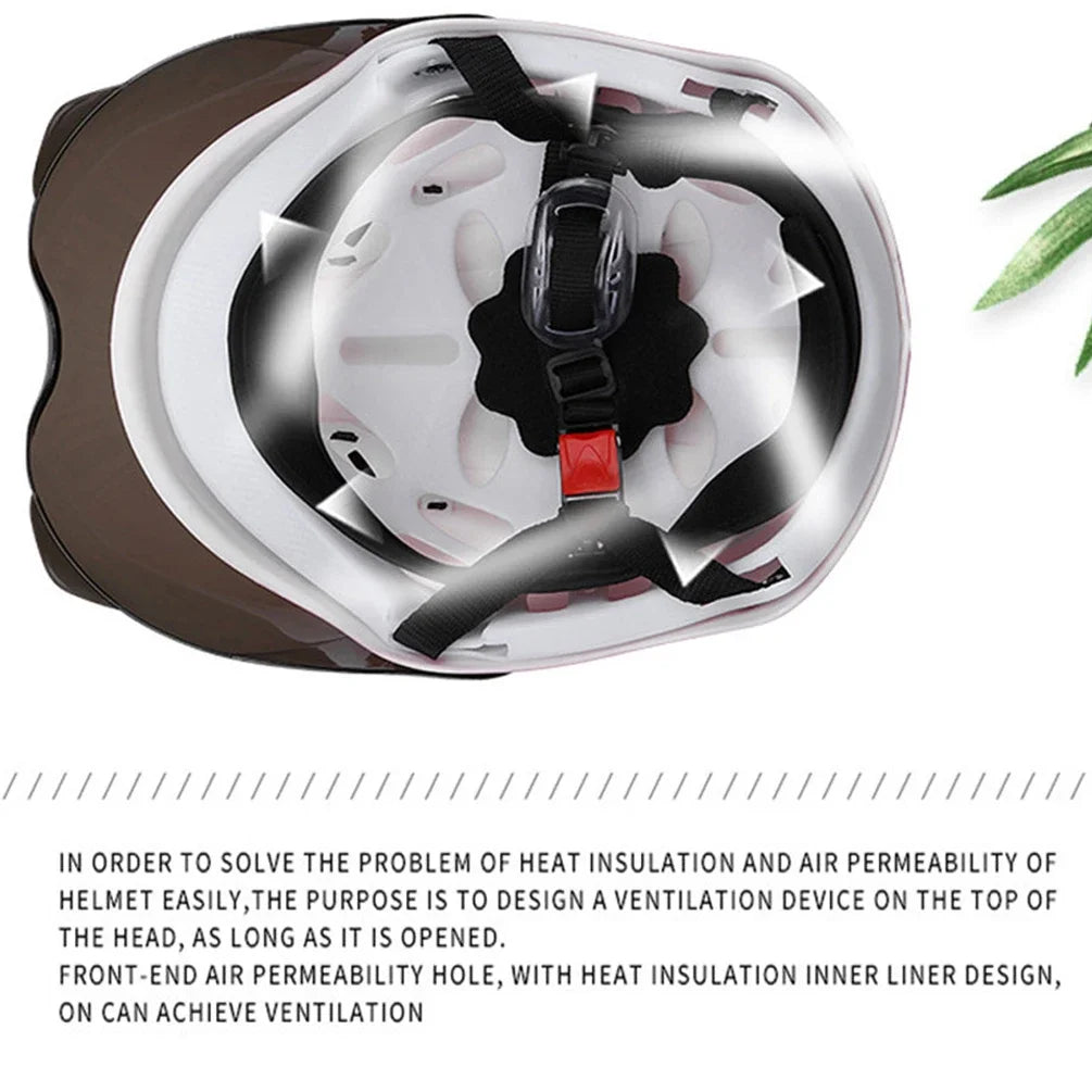 Cyclist Helmet Bicycle Helmet  Anti-UV Helmet Electric Motor Car Scooter Bike Open Face Half Helmet for Men Women