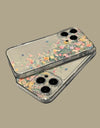 Flower Transparent Shockproof Phone Case for iPhone 16 15 14 Pro Max Plus