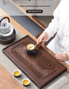 Jiangshan Tea Tray Household Small Drain Tea Table Bamboo Tea Tray Kung Fu Tea Set Accessories Tea Sea Dry Brewing Table