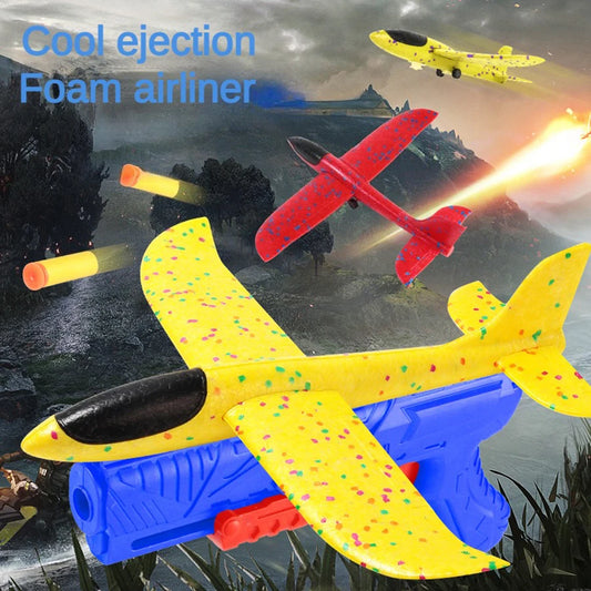 Foam aircraft launcher epp foam aircraft glider player catapult children catapult weapons aircraft shooting game toys