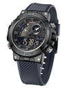 TPU Strap Military Waterproof Digital Luminous Clock Dual Display Quartz Wristwatches