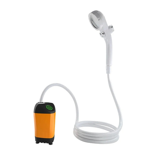 Portable Rechargeable Electric Camping Shower Pump with Temperature Display