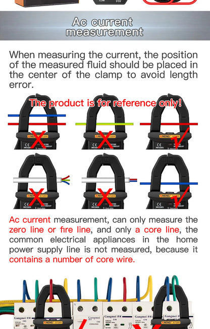 Smart Clamp Multimeter 600V Meter AC/DC Voltage Tester Ammeter Pliers Test Voltmeter Capacitance Ohm Current Tools